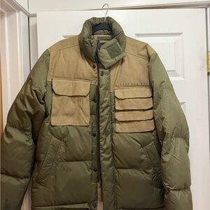 G-Star Olive and Khaki Puffer Jacket